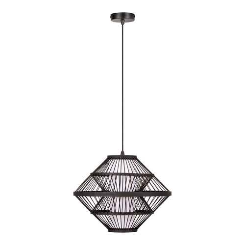 Lucide PASQUINO - Pendant light - Ø 40 cm - 1xE27 - Black | Essential - turned off